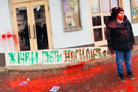 Die ukrainische Frauenrechtlerin Vitalina Koval Die ukrainische Frauenrechtlerin Vitalina Koval