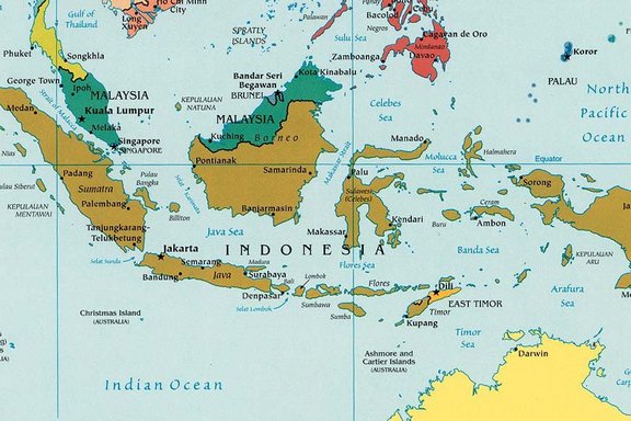 Karte Indonesien