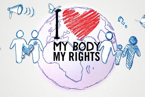 Kampagne von Amnesty International zu "My body, my rights"