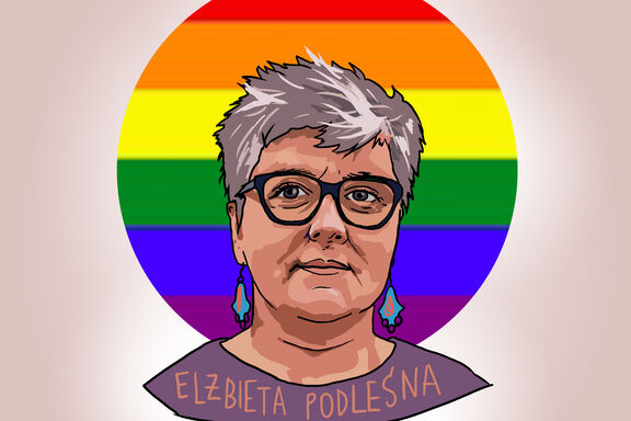 die polnische Menschenrechtlerin Elżbieta Podleśna die polnische Menschenrechtlerin Elżbieta Podleśna