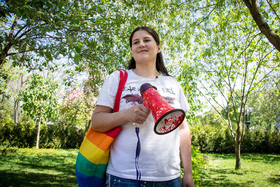 LGBTI-Aktivistin Vitalina Koval aus der Ukraine LGBTI-Aktivistin Vitalina Koval aus der Ukraine