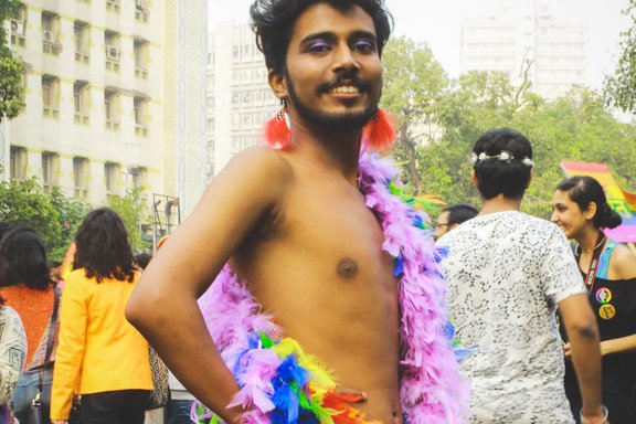 Teilnehmer beim Delhi-Pride 2015, © Alina Maria Tiphagne