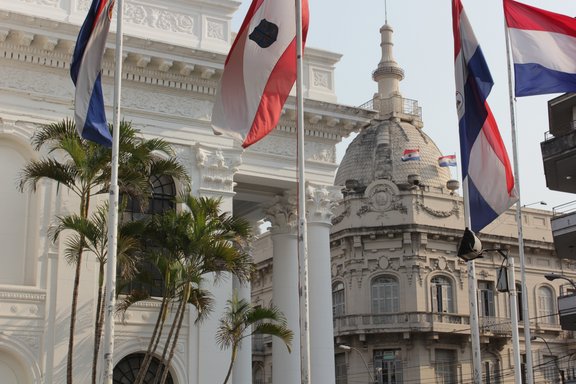 Regierungsviertel in der paraguayischen Hauptstadt Asunción