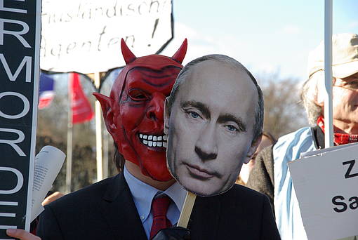 Proteste gegen Menschenrechtsverletzungen in Russland