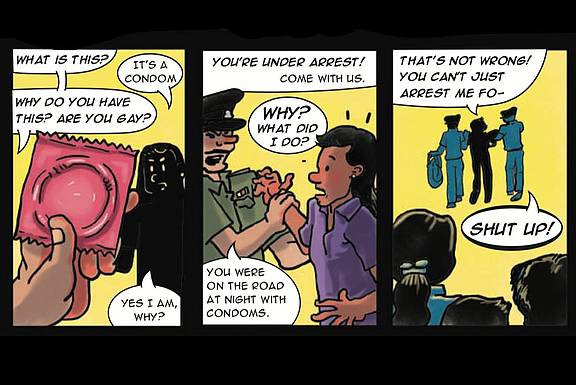 Das von Amnesty International herausgegebene neue Comic-Buch Spectrum.