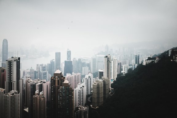 Skyline von Hong Kong