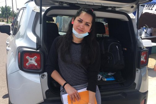 Die 23-jährige Trans-Frau Kelly aus Honduras kurz nach ihrer Freilassung in Colorado, © Translatin@Coalition 