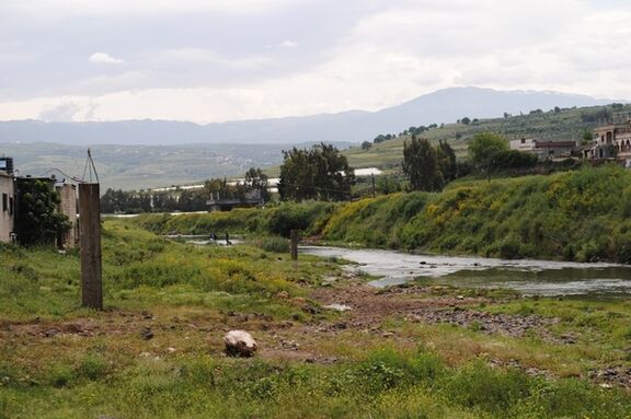 Syrisch-libanesische Grenze bei Tell Kalekh Syrisch-libanesische Grenze bei Tell Kalekh