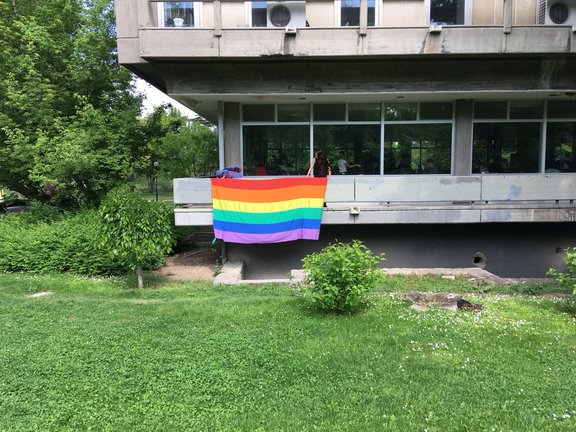 Universitätsgebäude beim erfolgreichen Gay Pride an der METU 2018