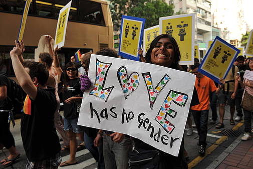 Hong Kongs zweiter Pride-Umzug im Jahr 2009