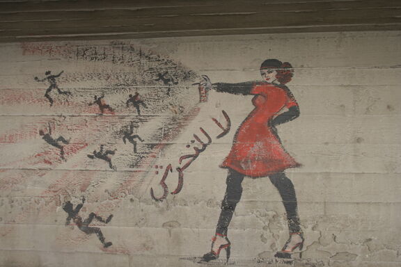 Graffiti gegen sexuelle Belästigung in Kairo Graffiti gegen sexuelle Belästigung in Kairo