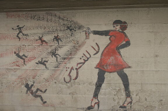 Graffiti gegen sexuelle Belästigung in Kairo
