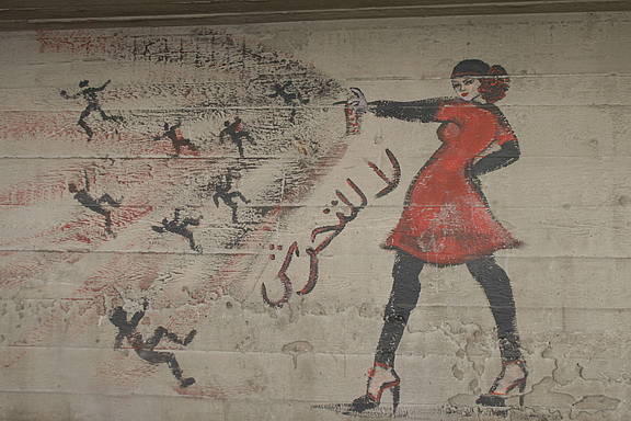 Graffiti gegen sexuelle Belästigung in Kairo