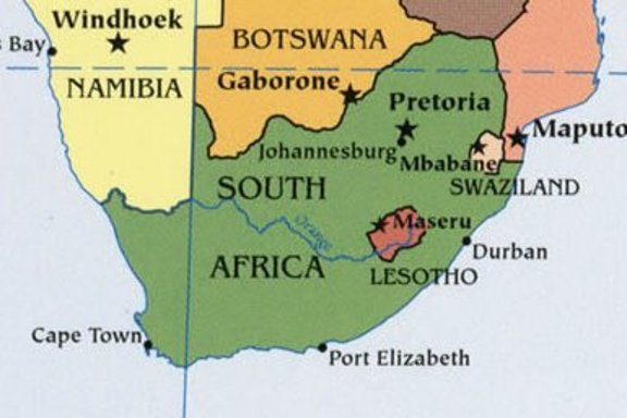 Karte Süd-Afrika
