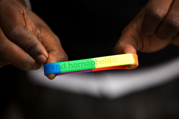 Homophobie beenden - LGBT Protest Stopp Homophobie