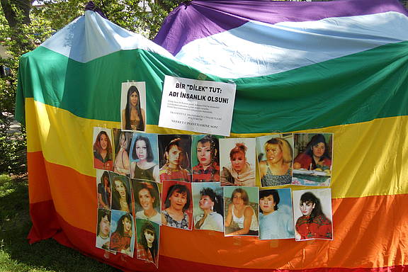 Veranstaltung gegen Homophobie an der Universität von Ankara, Türkei